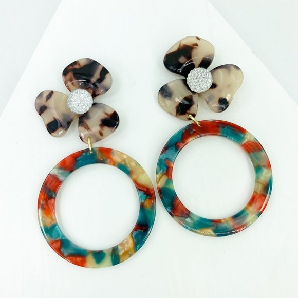 Blond Torti Crystal Water Poppy w/ Red/Green Hoop - Picture 6 of 6